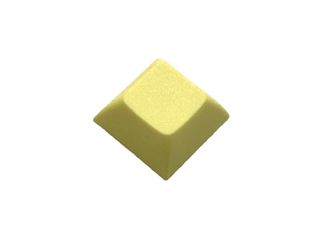 Blank DSA 1U Keycaps - Light Yellow - Keyboards