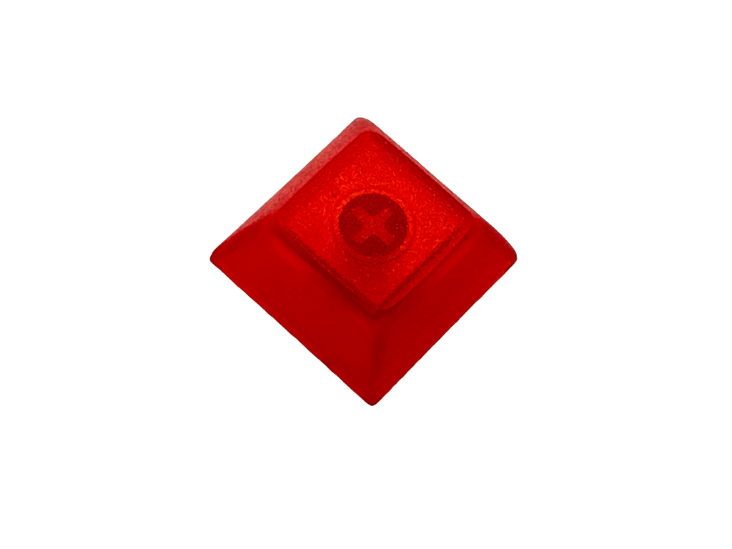 Blank DSA 1U Keycaps - Transparent Red - Keyboards