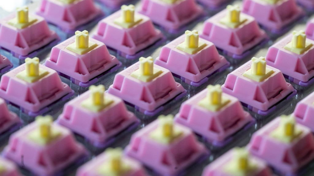 Lubed and filmed banana split switches