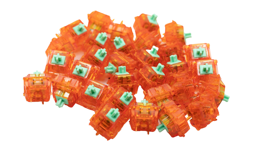 Tangerine 62g Linear switches - Zkeebs