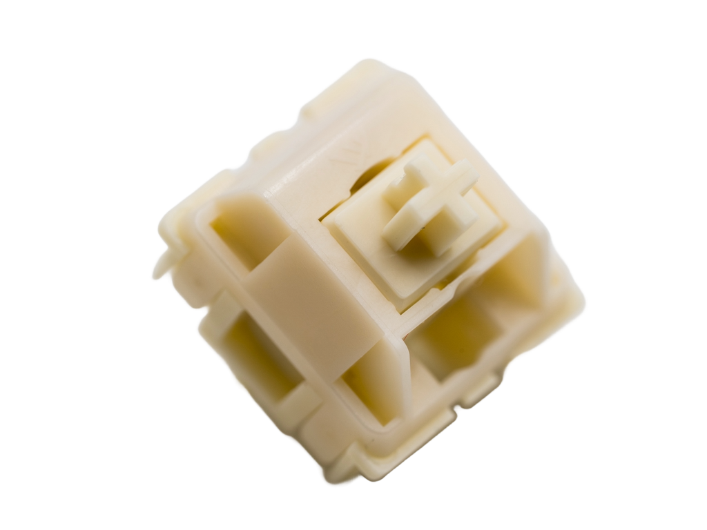 KTT Vanilla Cream Linear Switches - Keyboard Keys & Caps