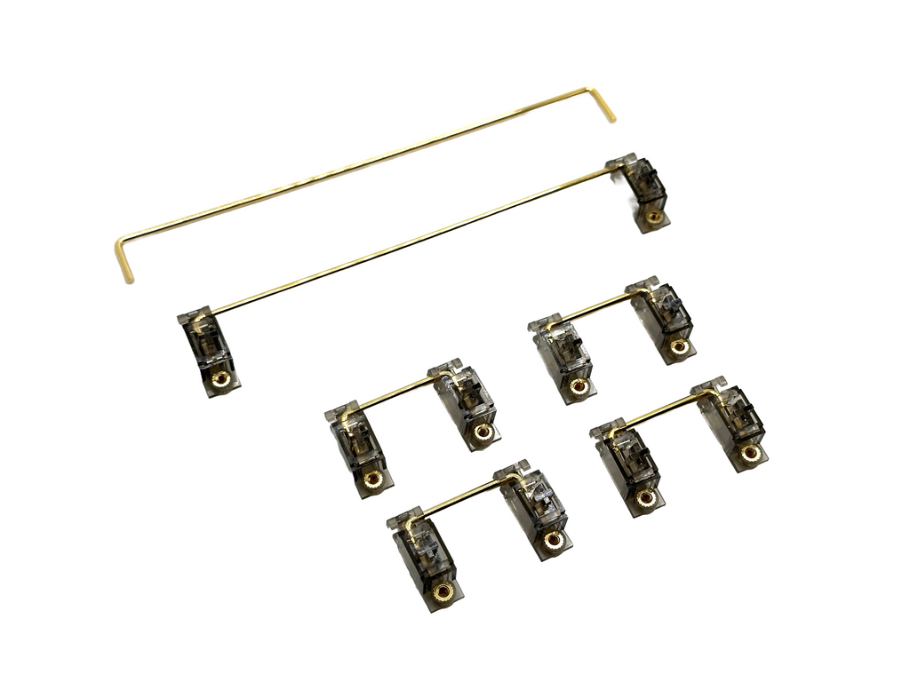 Lubed and Wire-Balanced Durock V3 screw-in stabilizers - 7u